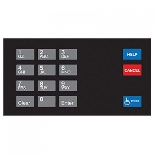 Gilbarco Encore Crind Keypad Overlay EU03004G006